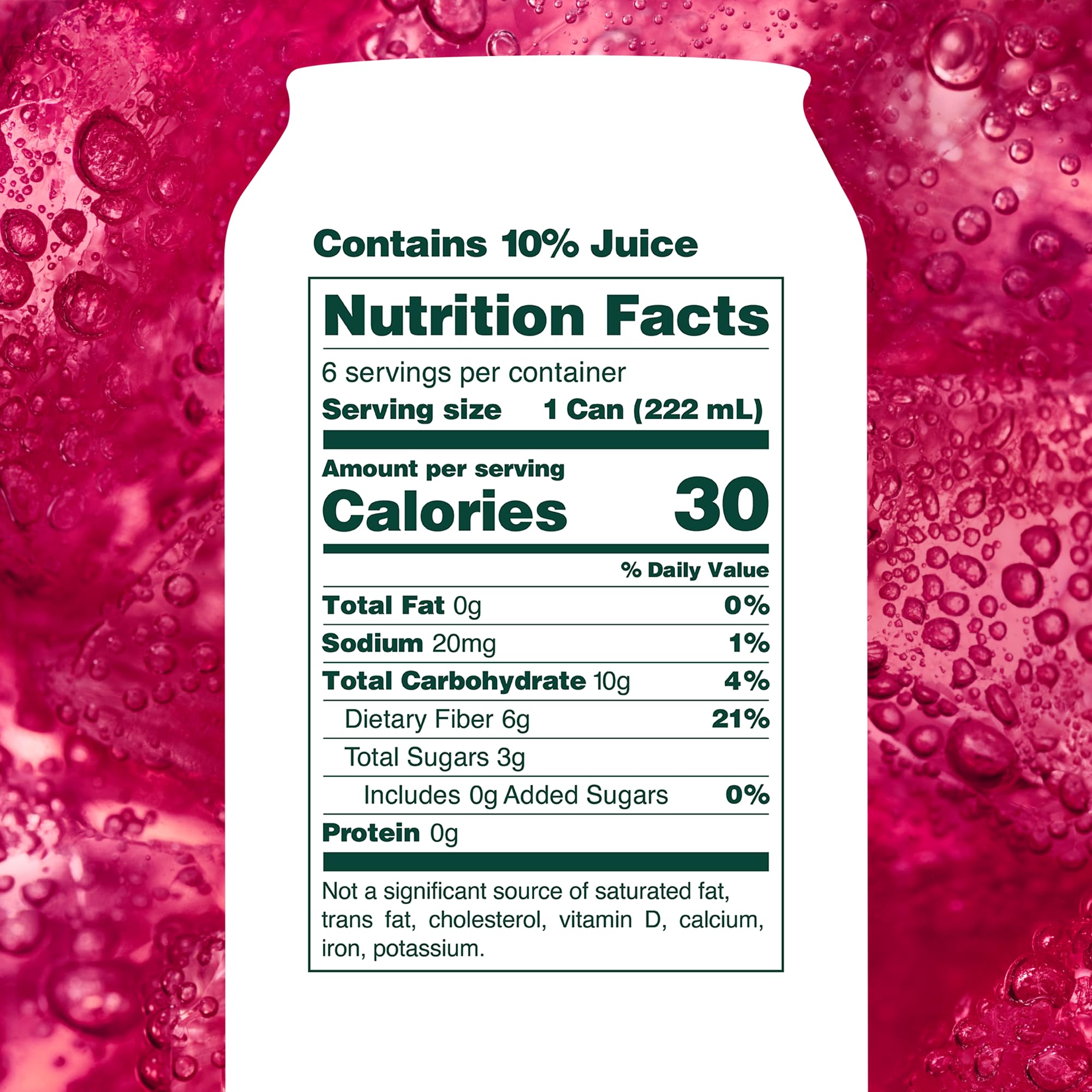 OLIPOP Minis label close-up emphasizing gluten-free and non-GMO credentials
