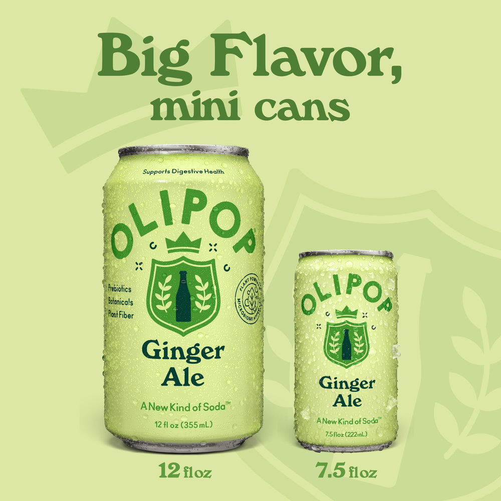 OLIPOP Minis non-GMO gluten-free Paleo Keto label supports dietary options.
