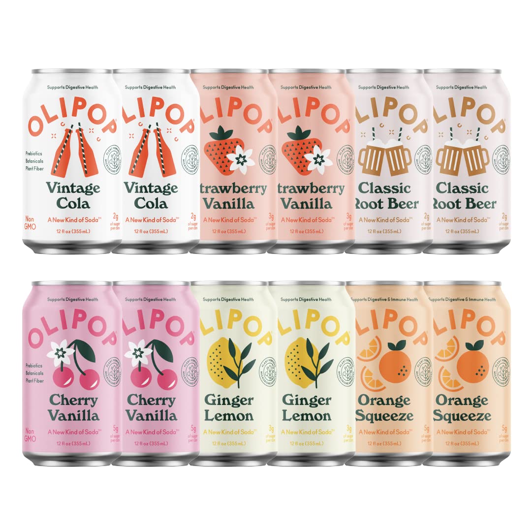 OLIPOP sampler 6-flavor pack front view for flavor exploration