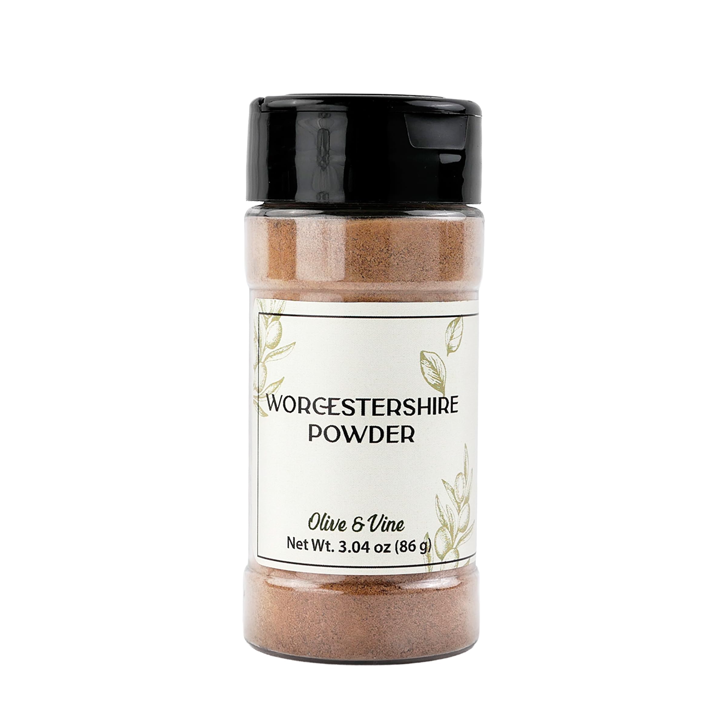Olive & Vine Worcestershire Powder jar adds savory umami to meals