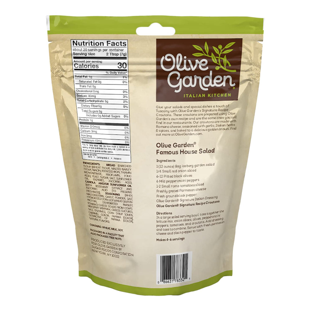 Olive Garden croutons golden-brown close-up enhances soups and toppings
