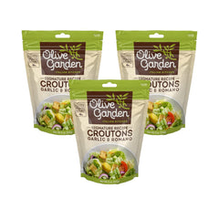 Olive Garden Seasoned Croutons garlic and romano add crunchy salad topping
