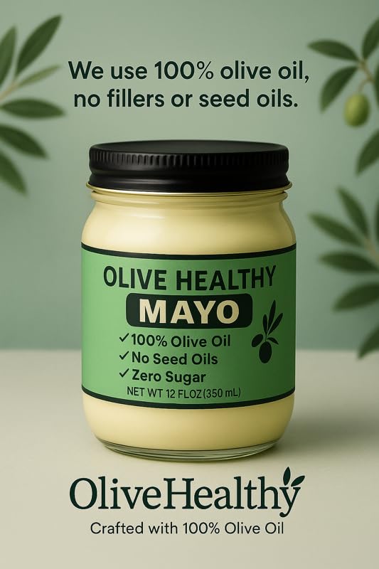 Olive Healthy Mayo in fridge, ready to use for meals
