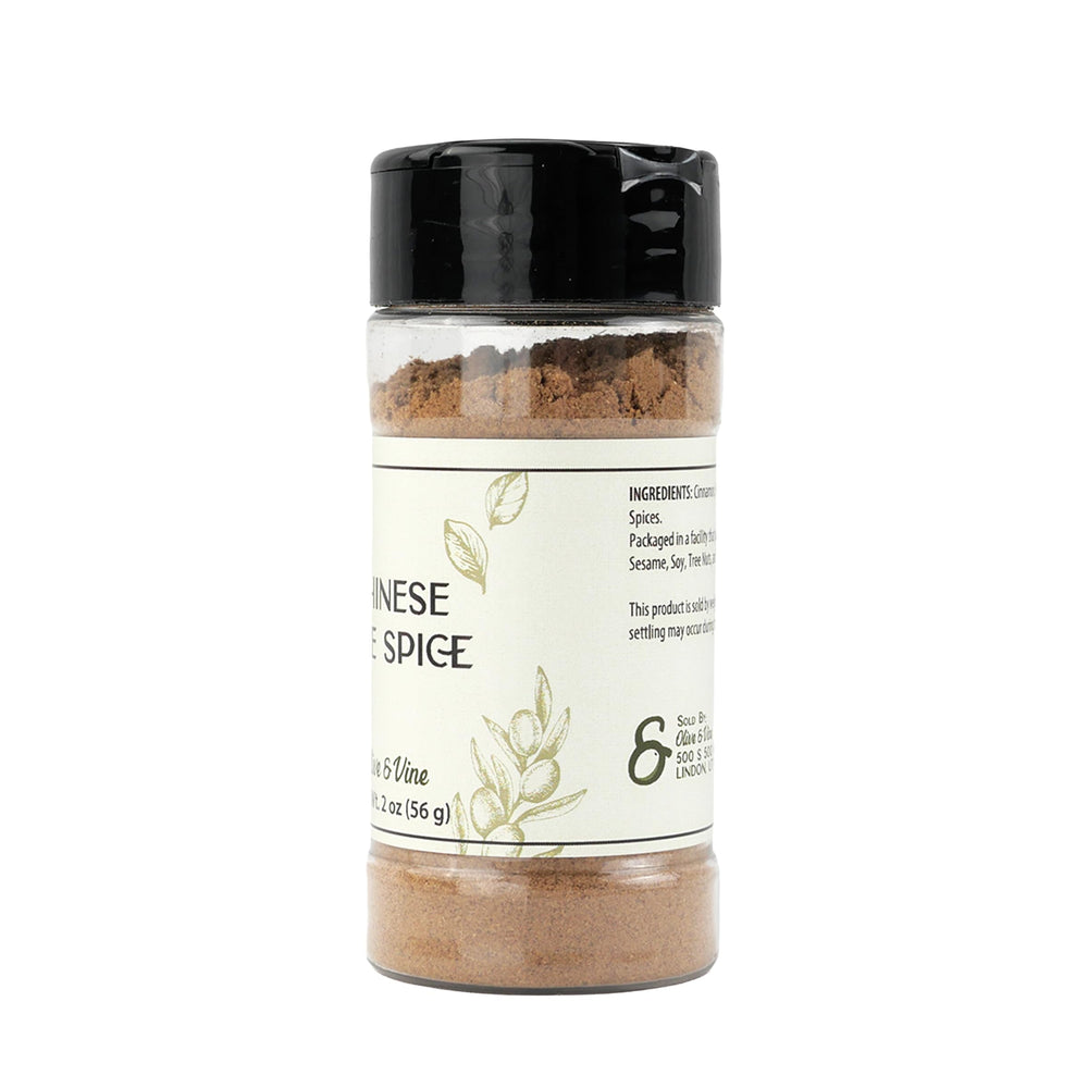 Aromatic blend of Olive & Vine Chinese Five Spice with star anise and pepper