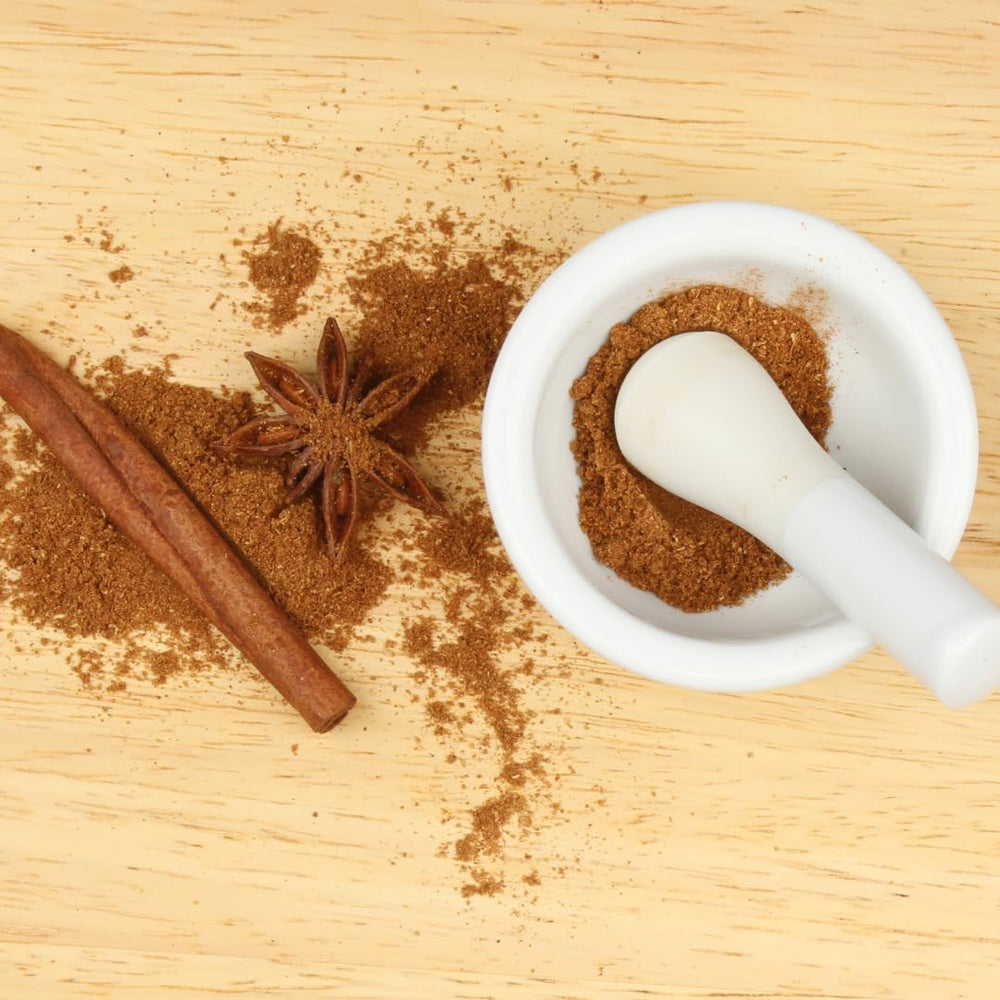 Packaging options show multiple sizes for Olive & Vine Chinese Five Spice