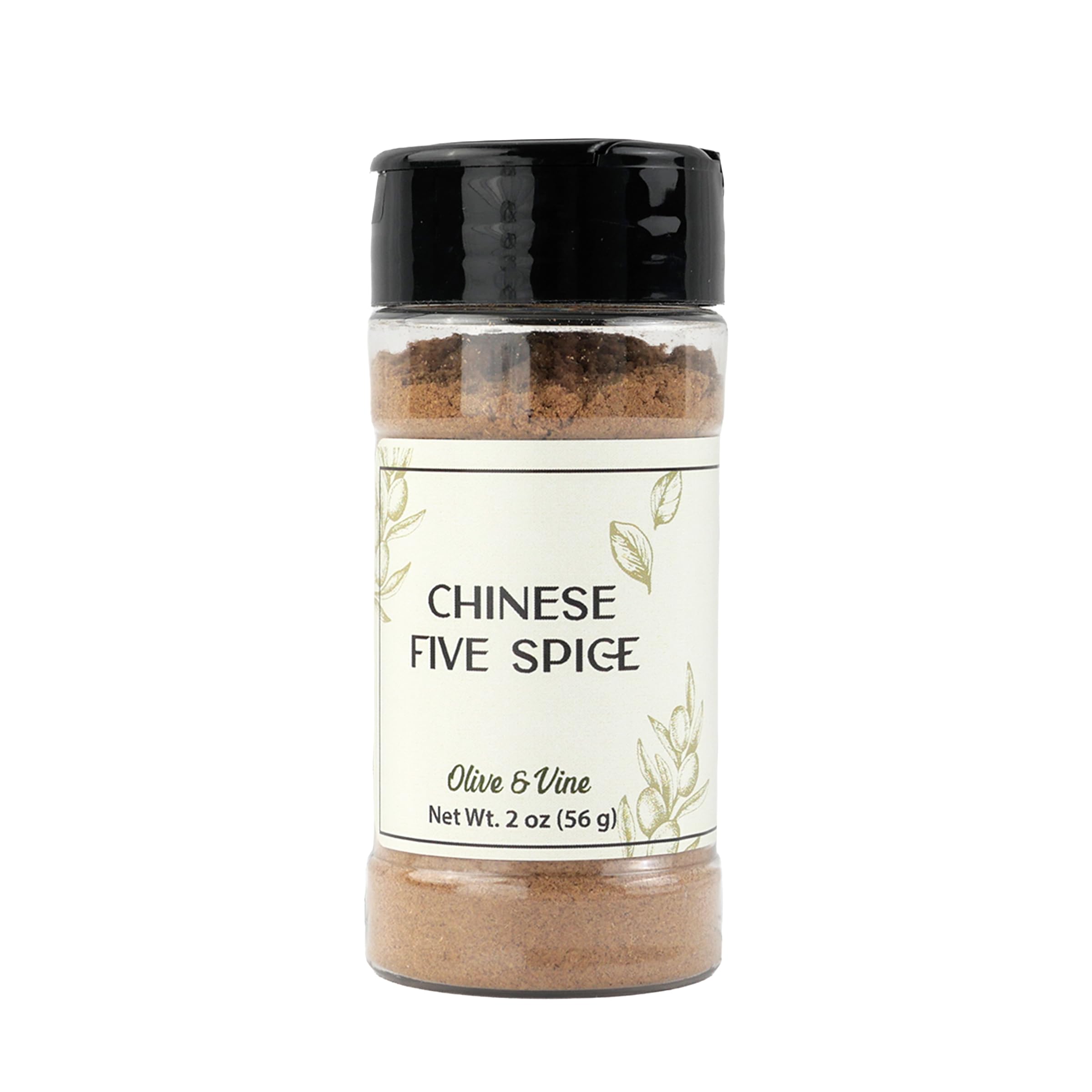 Olive & Vine Chinese Five Spice reusable shaker jar ready for garnishes