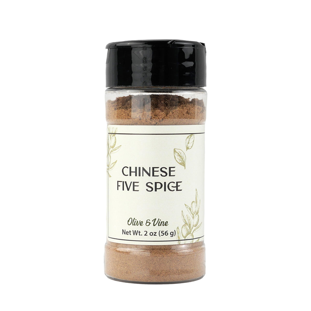Olive & Vine Chinese Five Spice reusable shaker jar ready for garnishes
