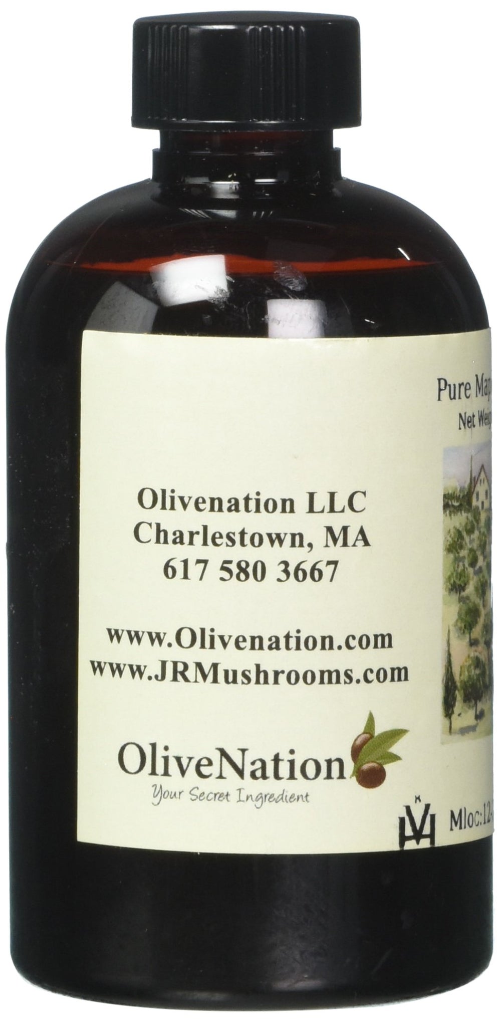 OLIVENATION Maple Flavoring closeup of ingredients shows a creamy, buttery-sweet profile