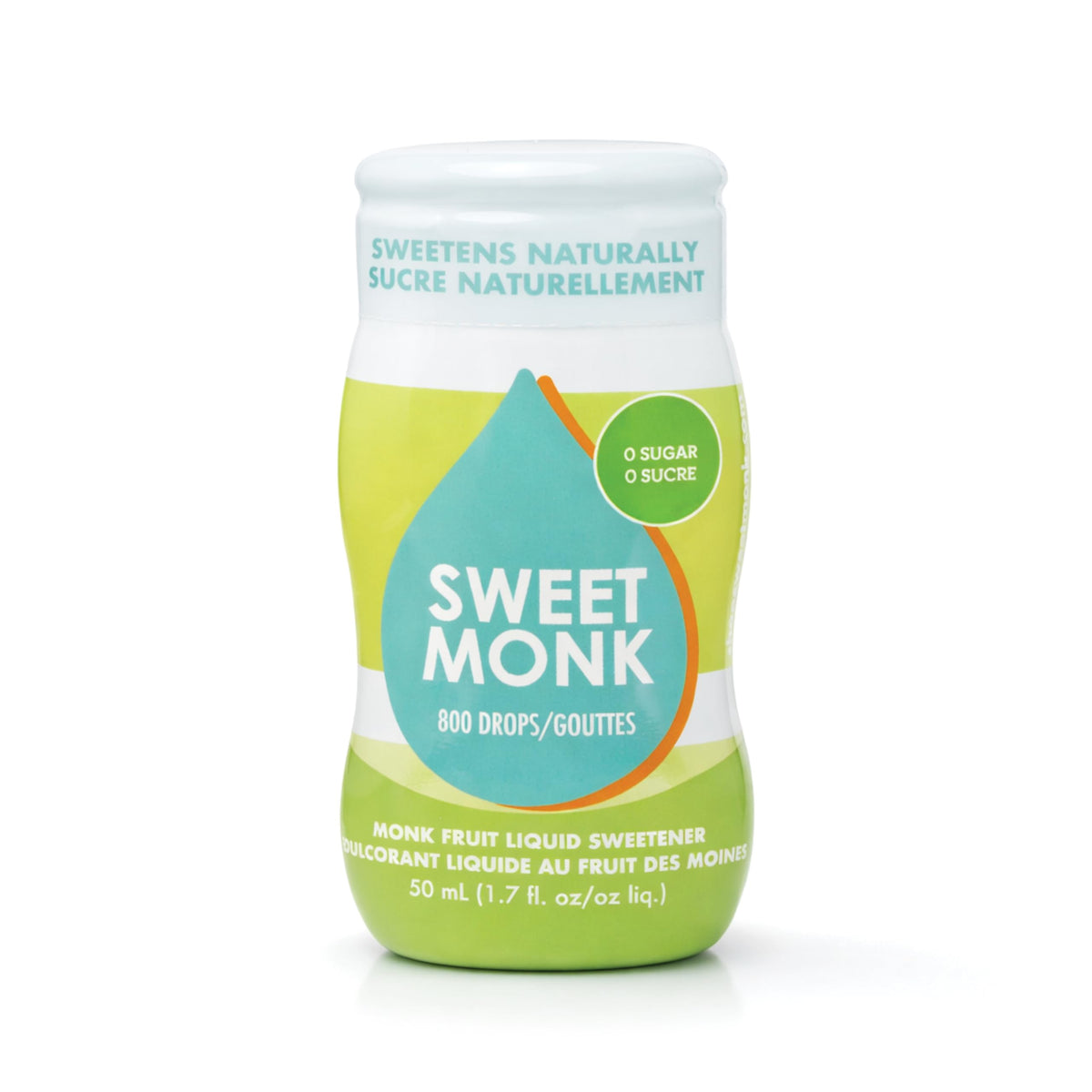 OLÜ NATURALS SweetMonk drops bottle shown for convenient daily use.
