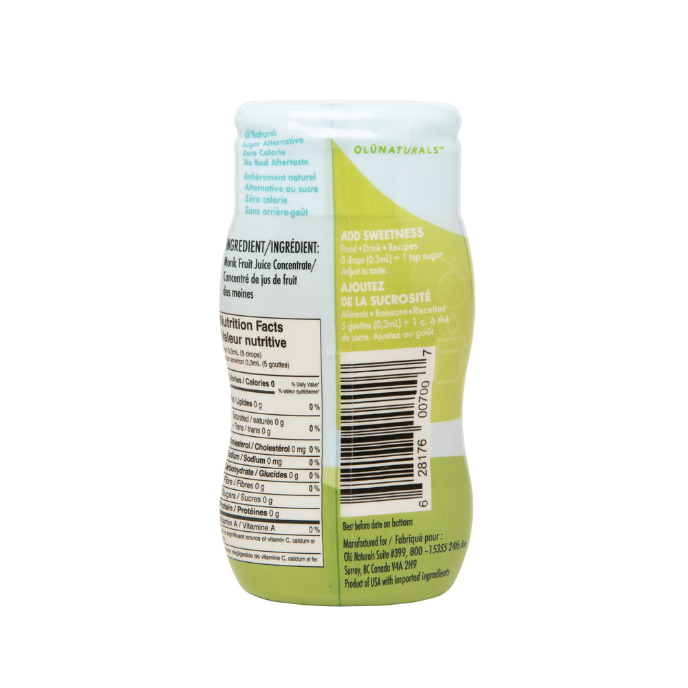 On-the-go SweetMonk drops bottle, easy to sweeten beverages anywhere.