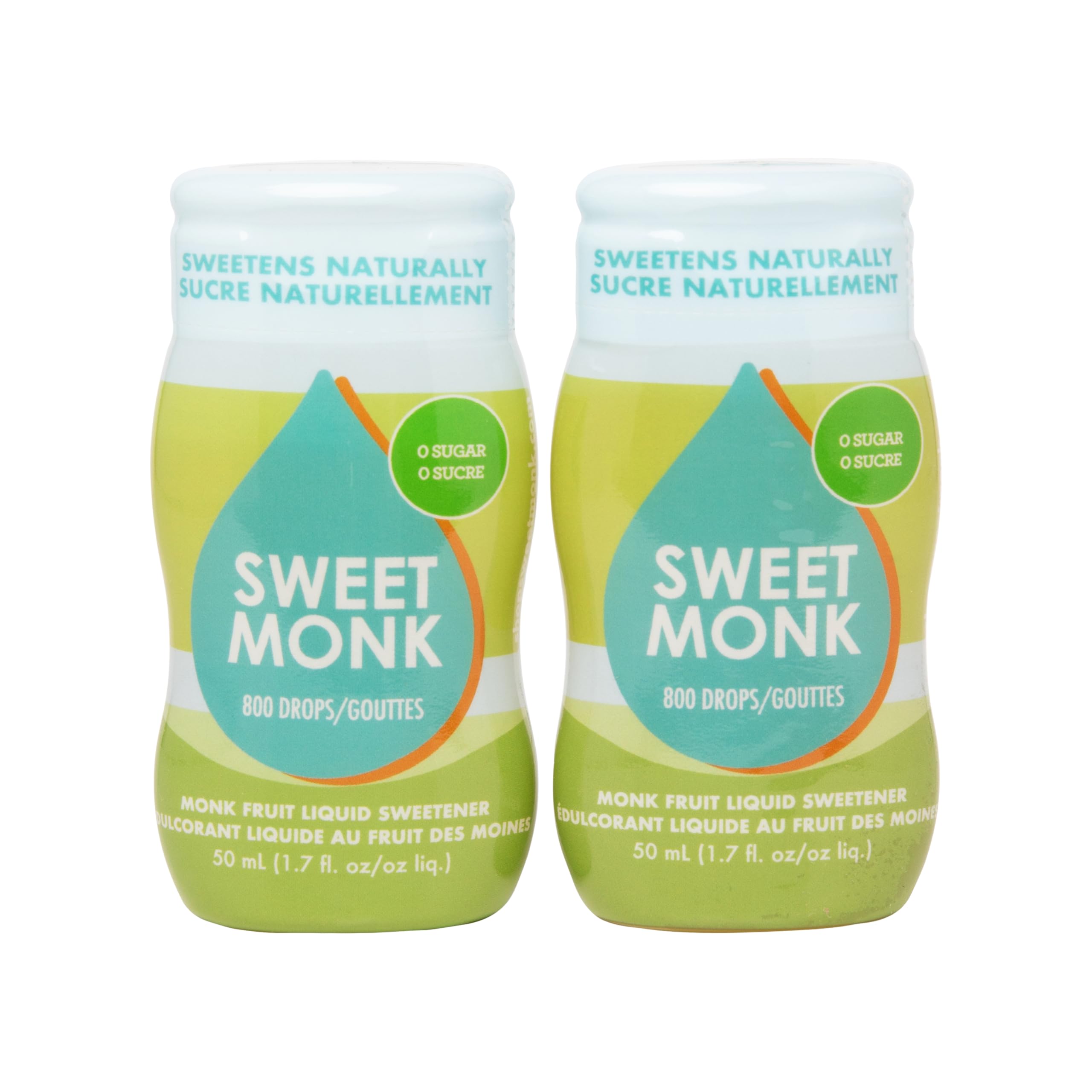 OLÜ NATURALS SweetMonk liquid bottle shows zero-calorie monk fruit sweetness for coffee