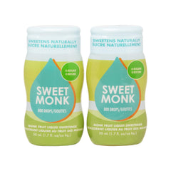 OLÜ NATURALS SweetMonk liquid bottle shows zero-calorie monk fruit sweetness for coffee
