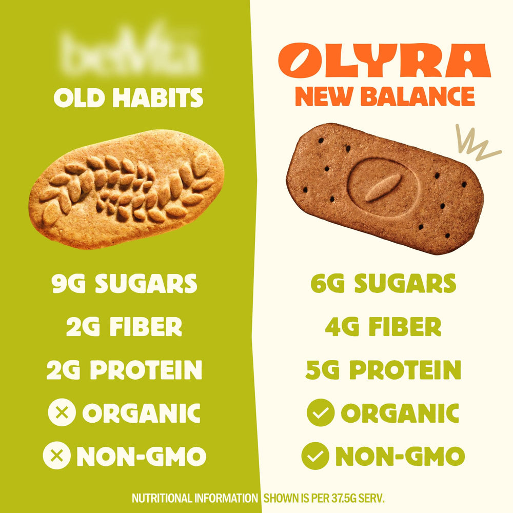 Olyra Hazelnut Carob Biscuits with coffee, a morning ritual