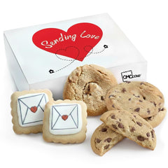 OMCookie care package gift basket displaying an assortment of cookies for any occasion