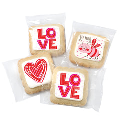 OMCookie decorated heart cookie treats with romantic heart designs