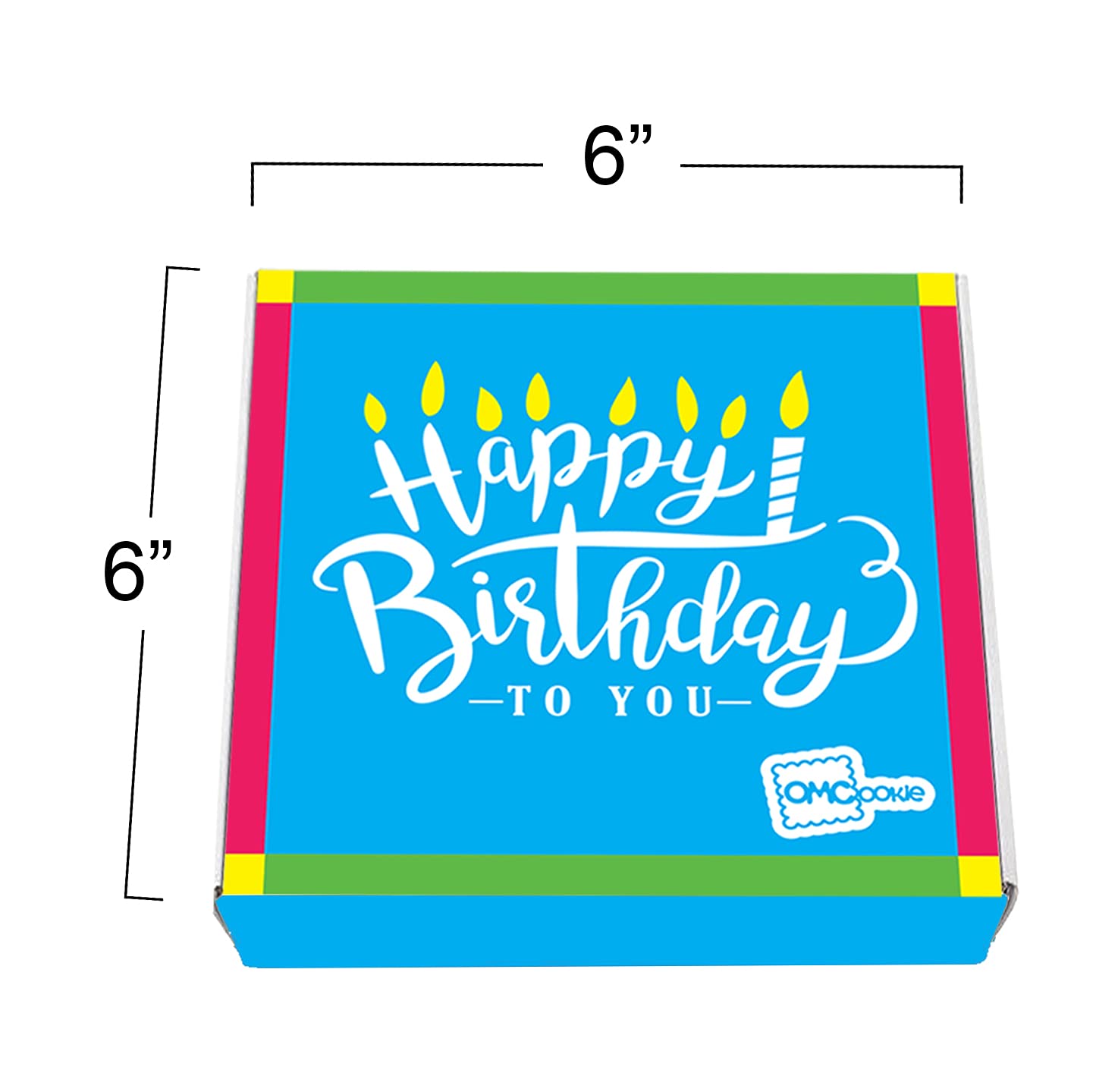 OMCookie Edible ink designs on each sugar cookie for vibrant birthday themes.