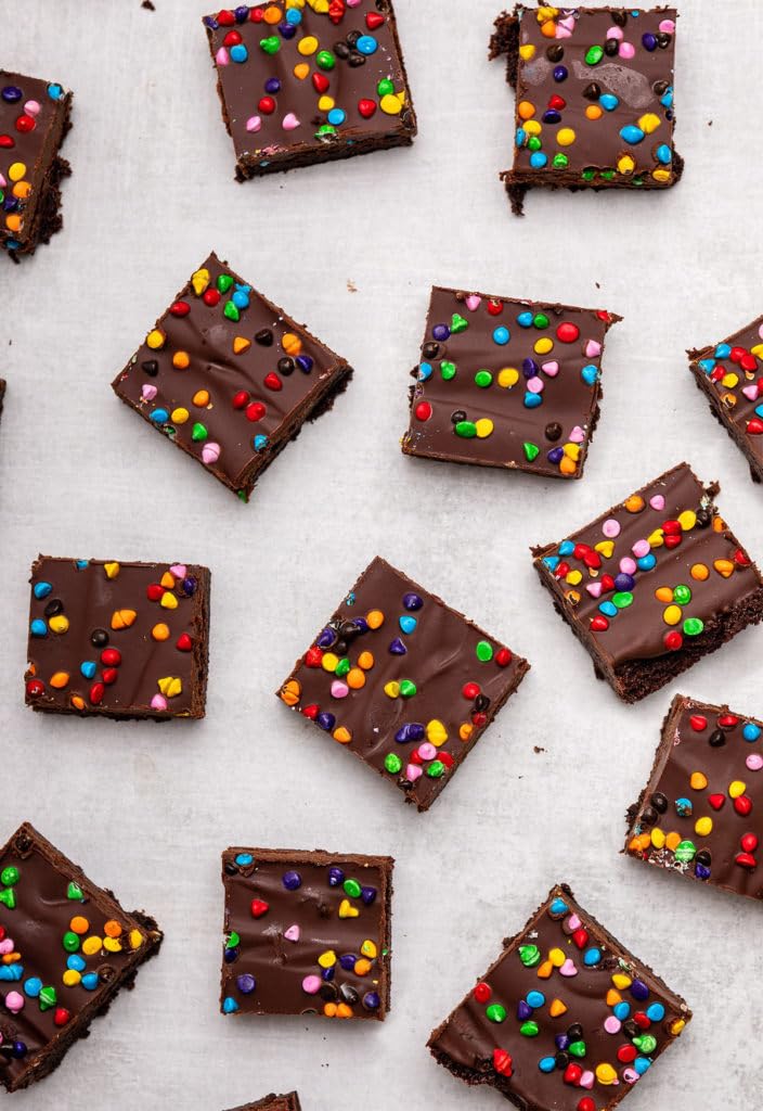 OMCookie fudgy brownies close-up showing rich texture and color