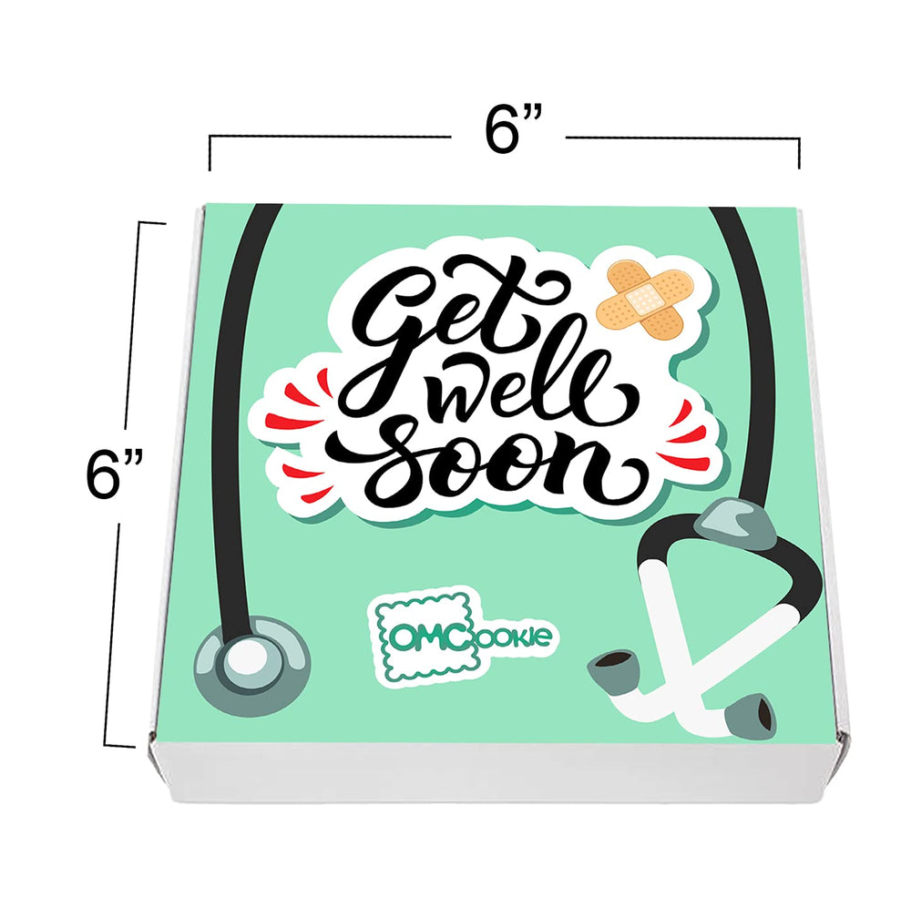 OMCookie Get Well Sugar Cookies Printed with Edible Ink, festive and comforting.