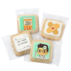 OMCookie Get Well Sugar Cookies Individually Wrapped, perfect care package inclusion.