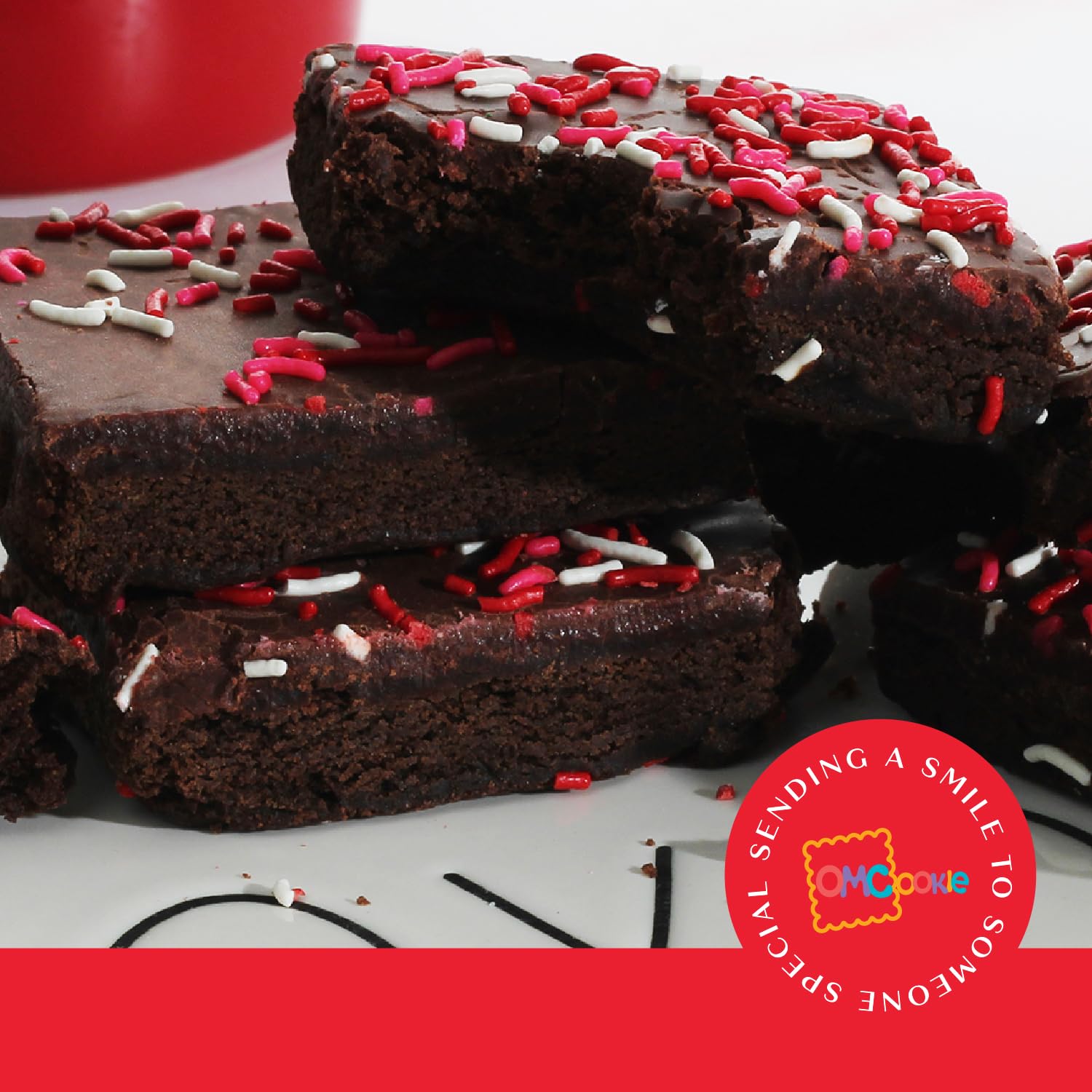 OMCookie individually wrapped brownies for easy gifting and freshness.