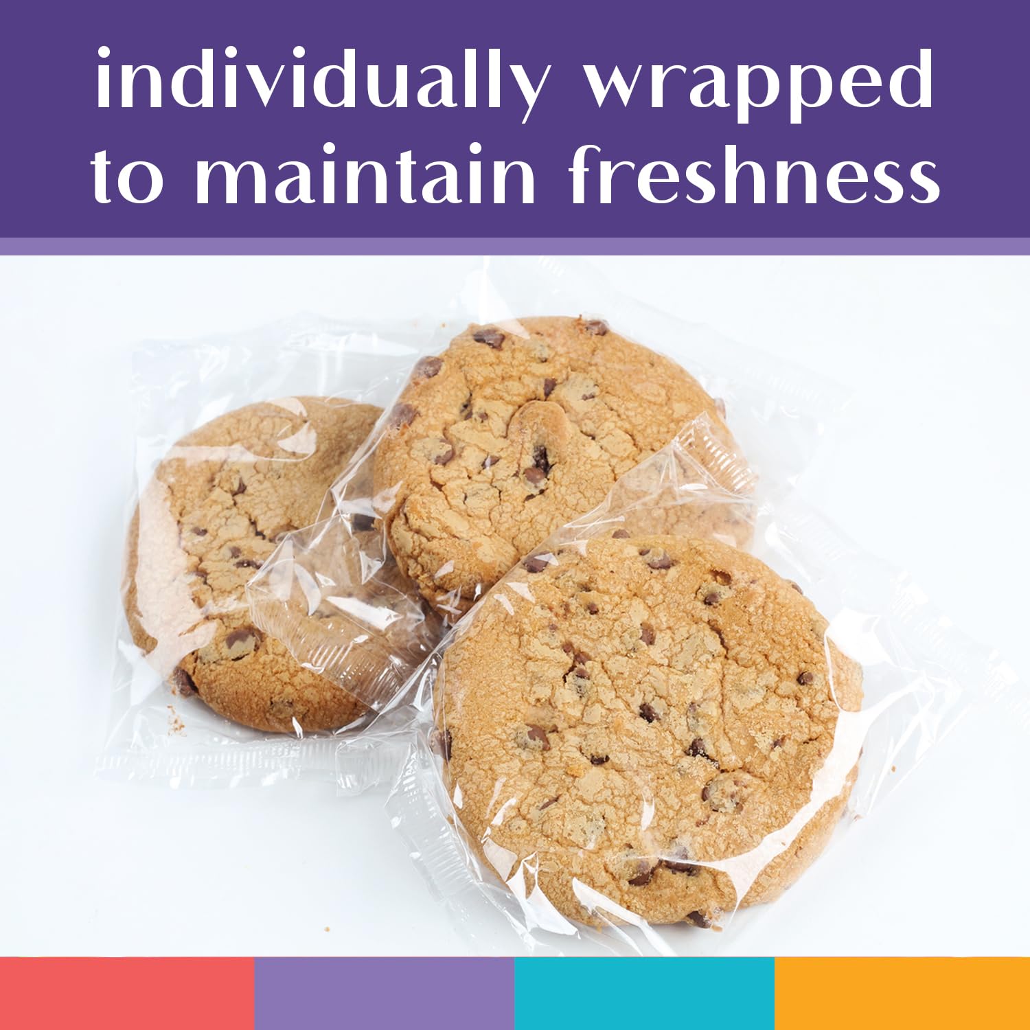 OMCookie individually wrapped cookies for freshness and peace of mind.