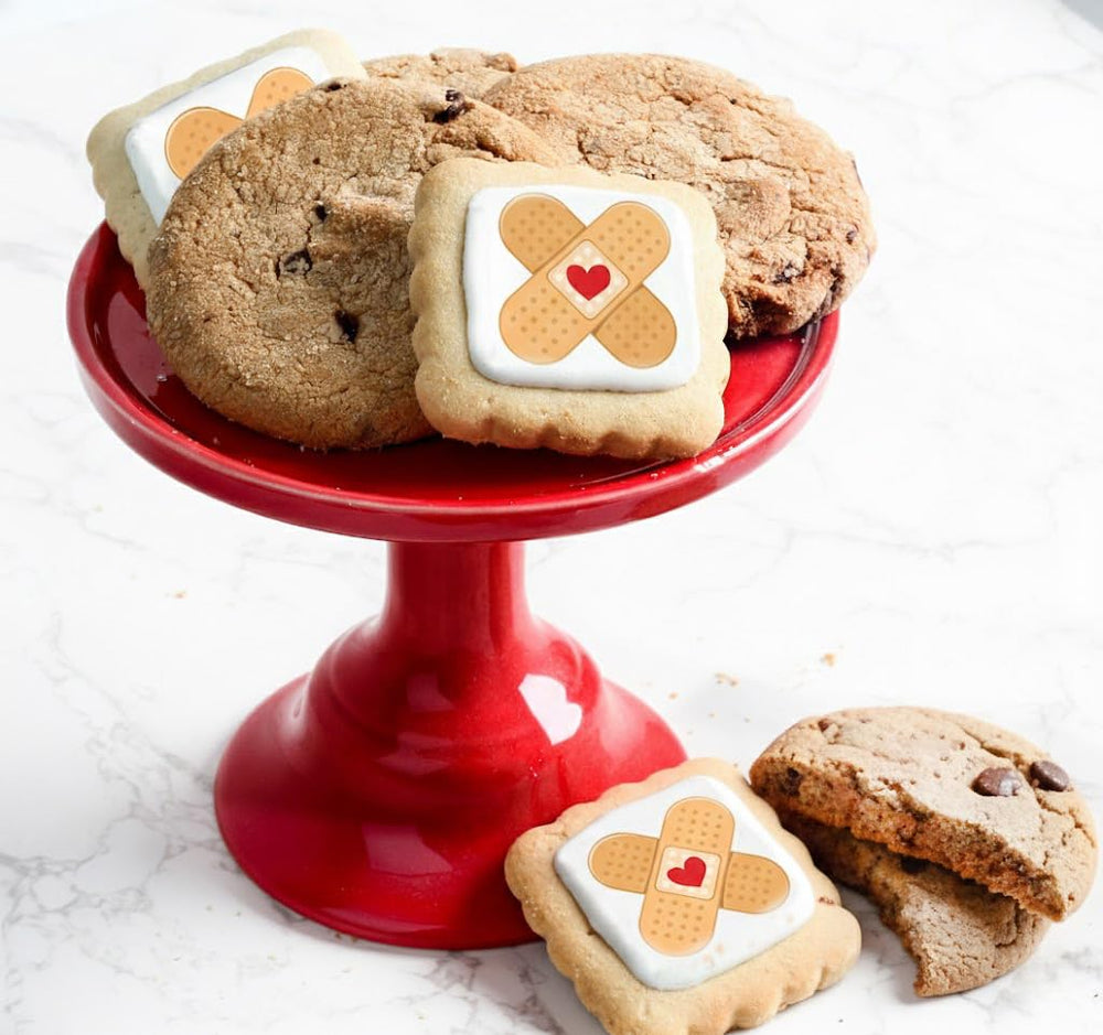 OMCookie Large chocolate chip brownie-filled cookies—hearty treat for recovery moments.
