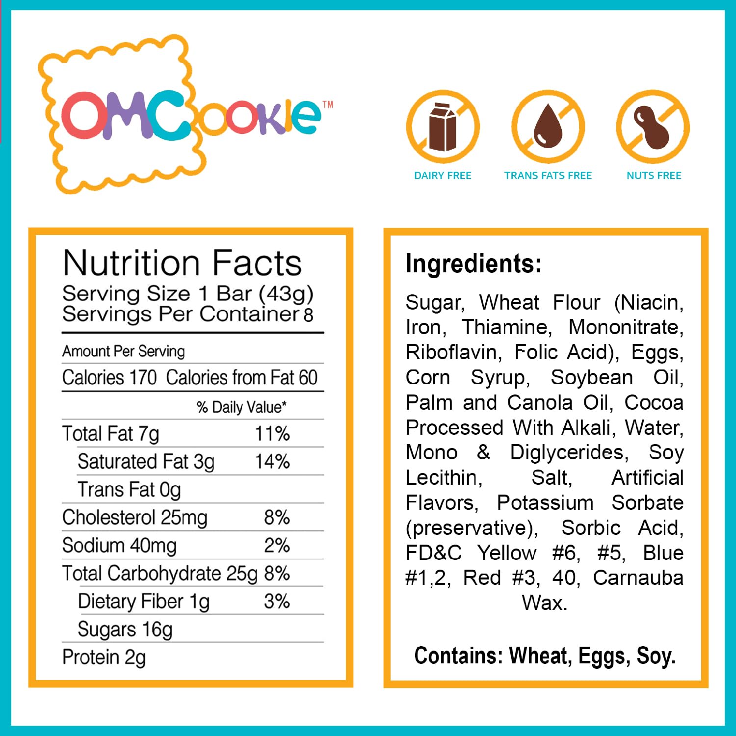 OMCookie nut-free dairy-free treats ideal for allergy-friendly gifting