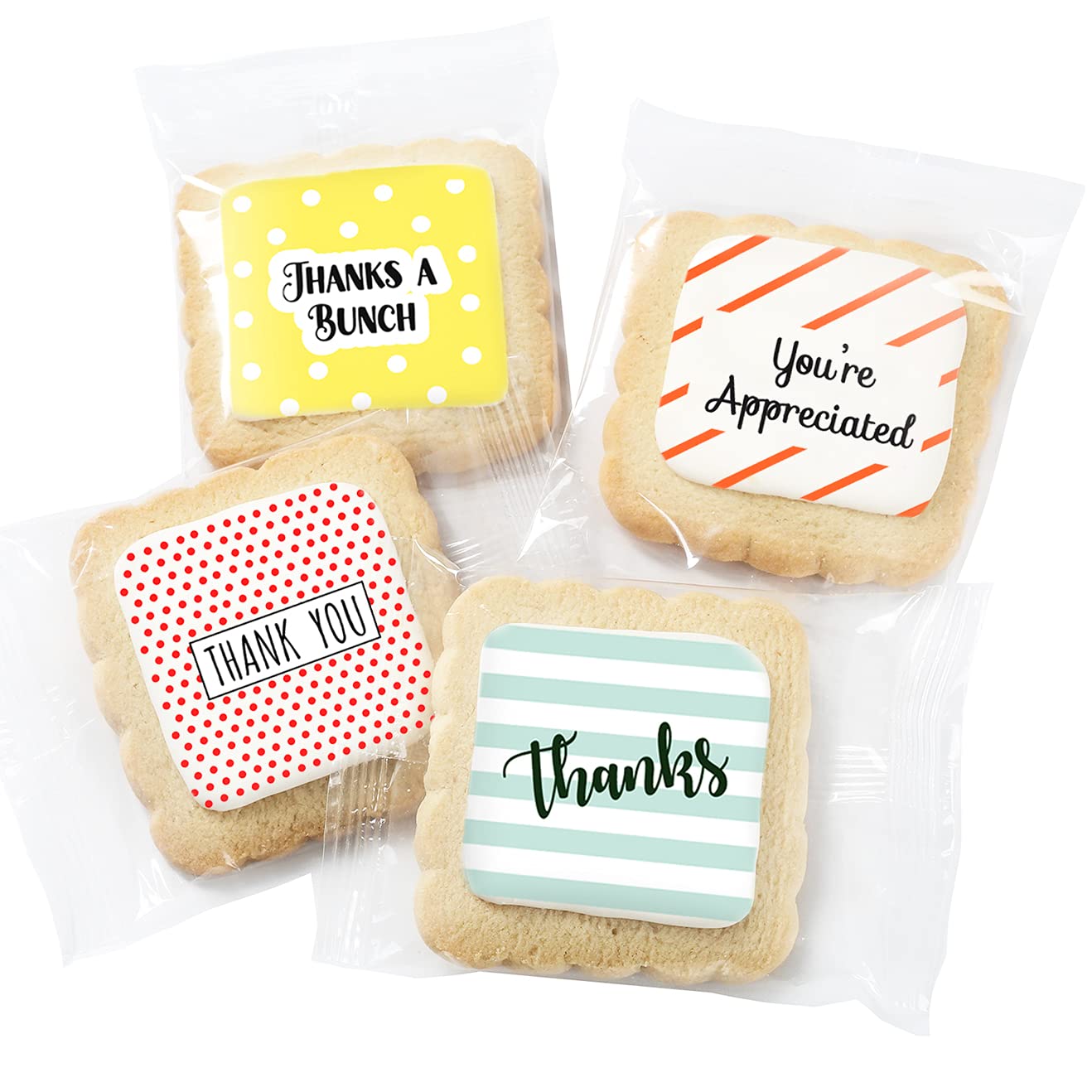 OMCookie Thank You Cookies 24 Pack individually wrapped for freshness and easy gifting.
