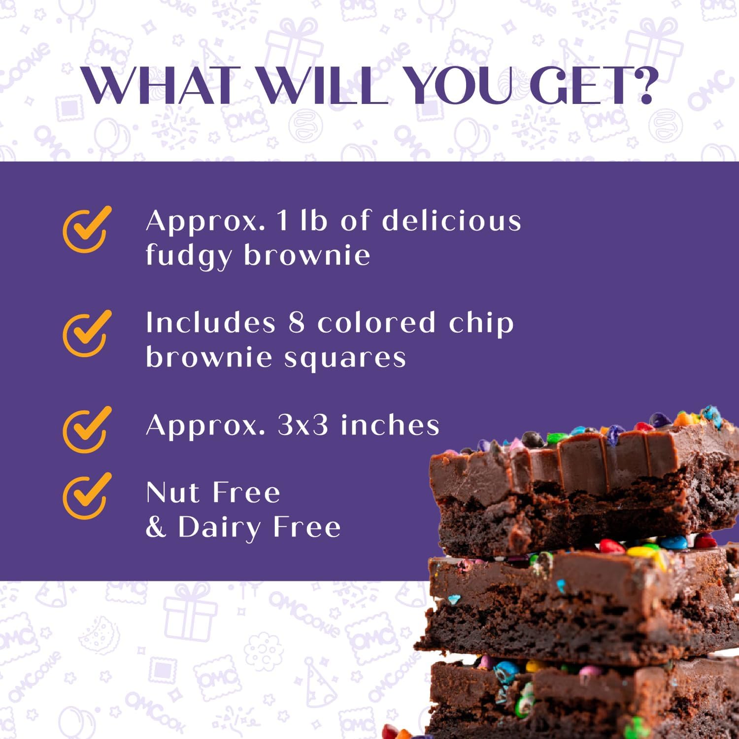 OMCookie variety brownie-cookie treats for celebrations and everyday joy