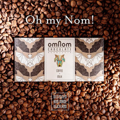 Omnom Coffee + Milk bar packaging showcasing elegant Icelandic design.