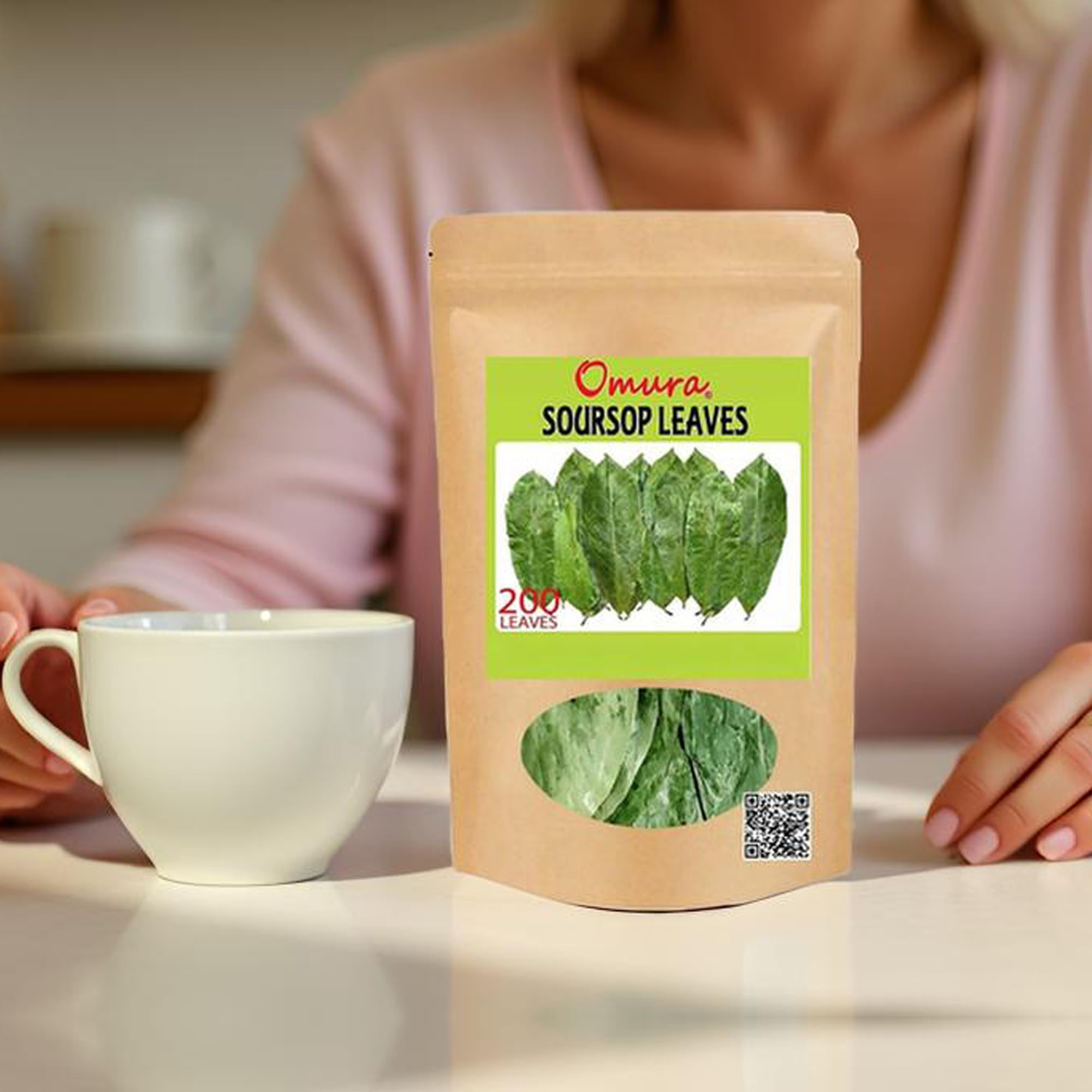 OMURA bulk soursop leaves 3-5 oz generous quantity for infusions