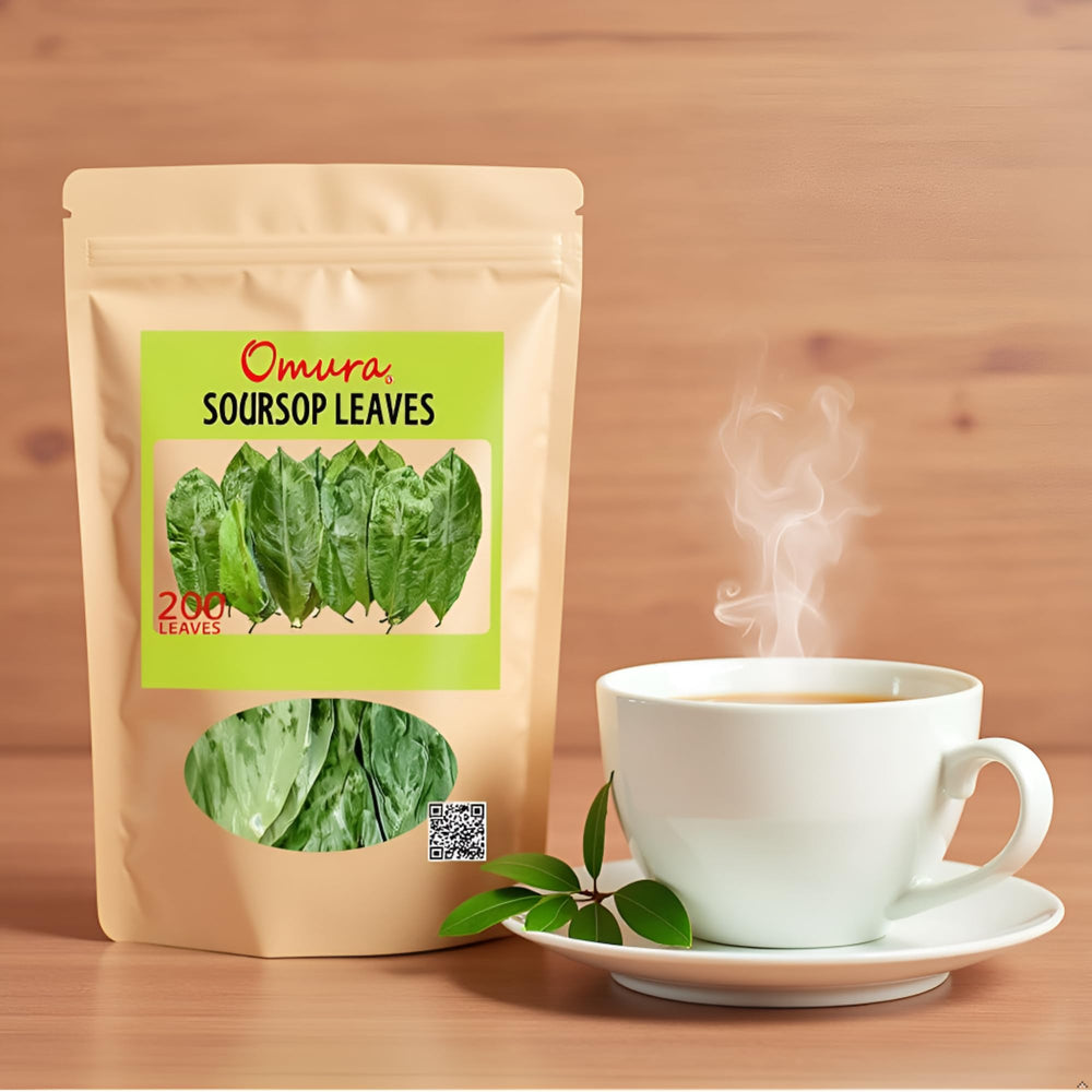 OMURA soursop leaves color infusion vibrant earthy brew