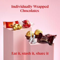 On Occasion Ferrero Rocher bouquet closeup emphasizes elegant, indulgent bites perfect for celebrations.