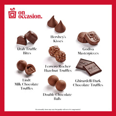 On Occasion Godiva chocolates pack closeup suggests refined gifting with universally loved flavors.