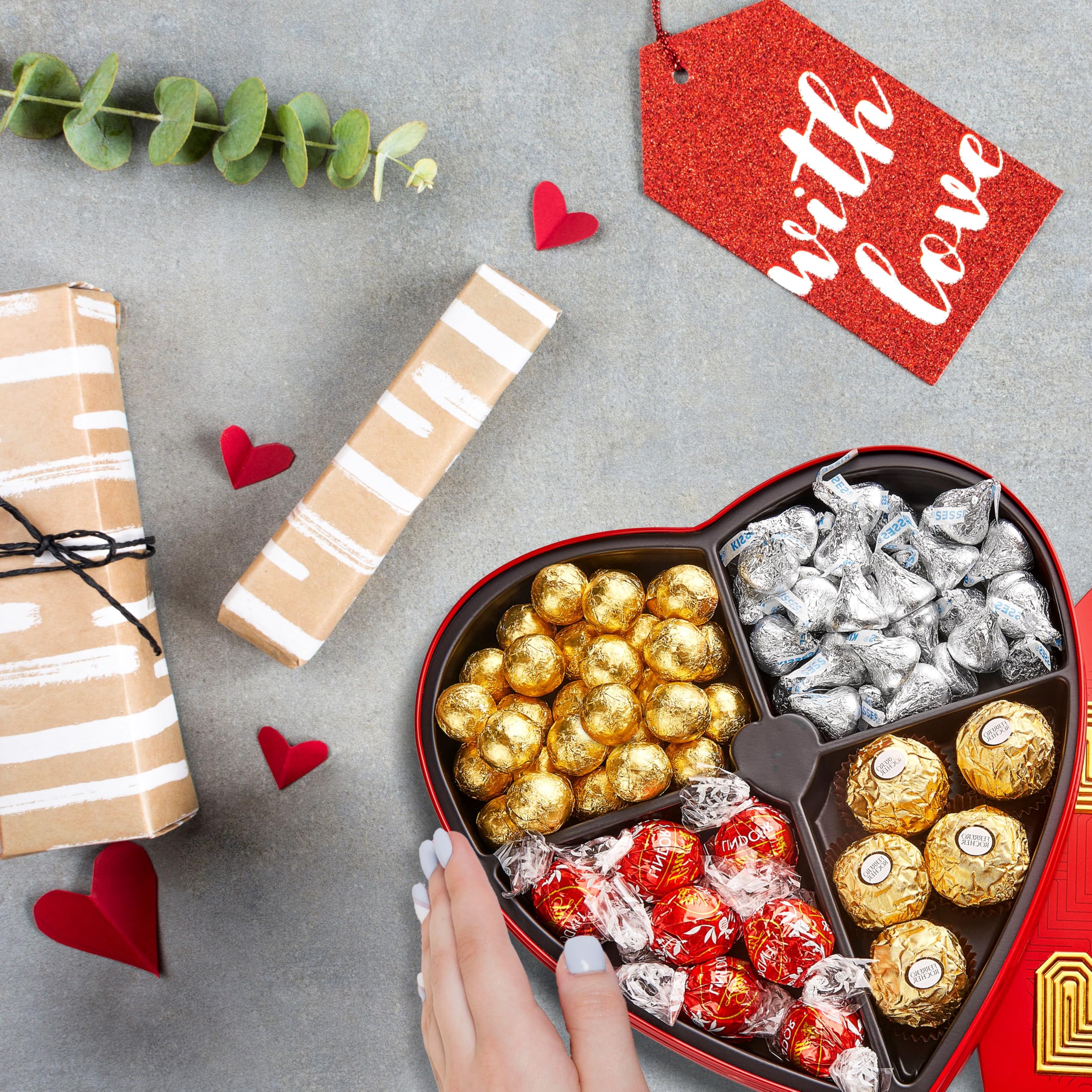 On Occasion heart gift box ready to gift with secure, fresh packaging.