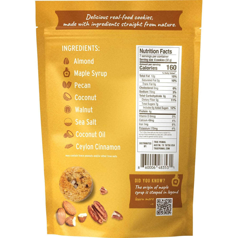 Ona Maple Pecan Cookies, ready-to-eat snack for on-the-go moments.