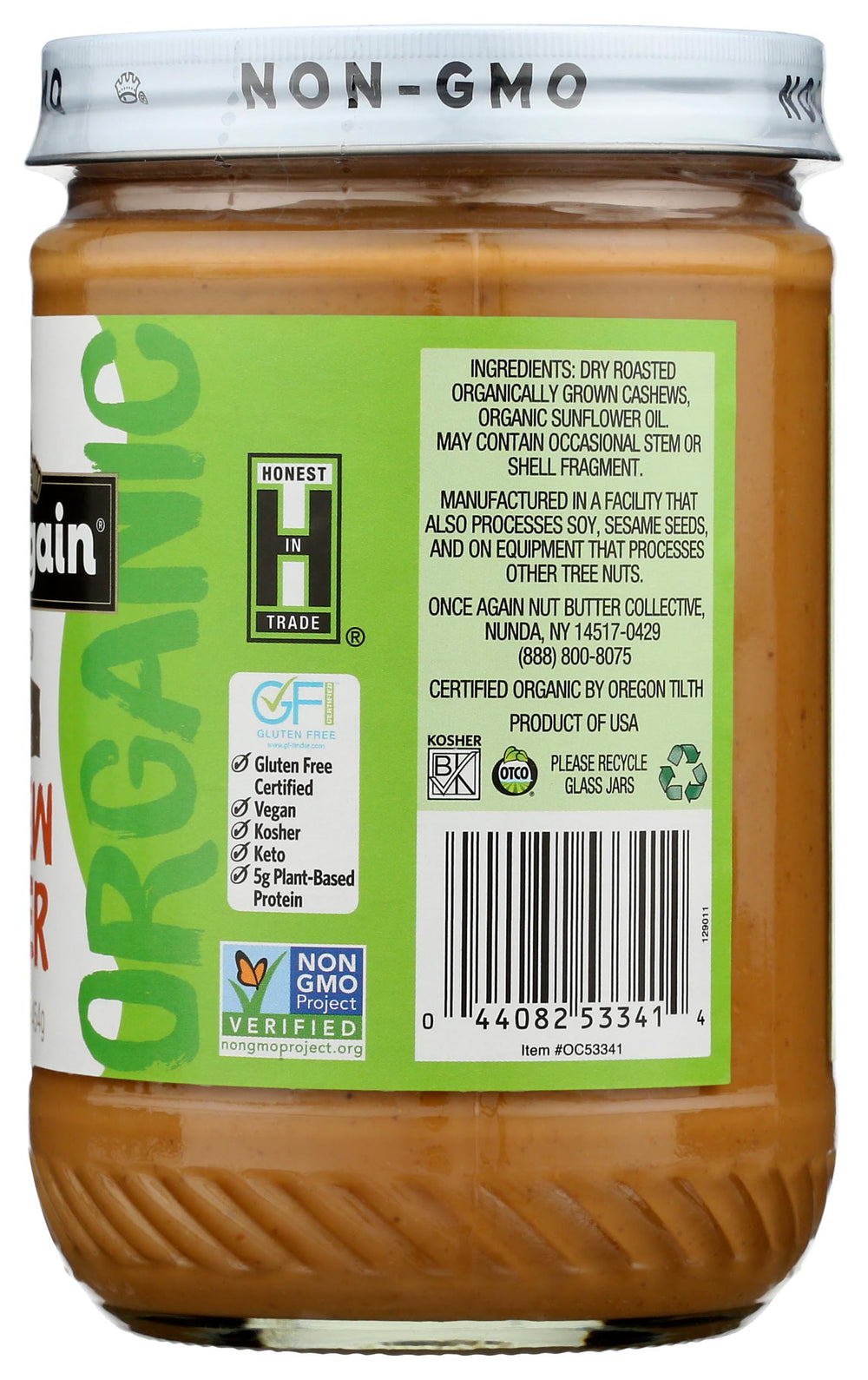Smooth texture indicates high spreadability for dips or bowls with Once Again