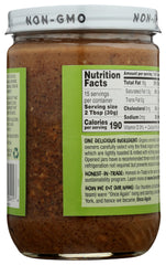 Texture close-up of Once Again Organic Crunchy Almond Butter showing its crunchy bite.