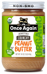 Once Again crunchy peanut butter texture close-up for rich flavor
