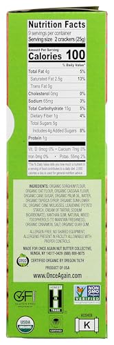 Once Again Organic Cinnamon Graham Crackers serving suggestion with tea or coffee.
