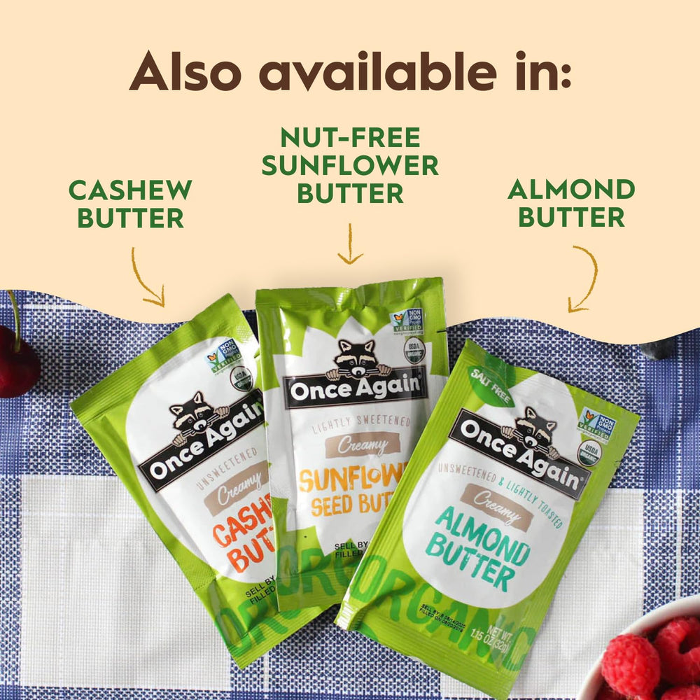 Once Again Organic Peanut Butter Packets nut-aroma fills your snack with warmth.