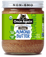 Once Again Organic Smooth Almond Butter jar showing creamy texture ideal for snacking and baking