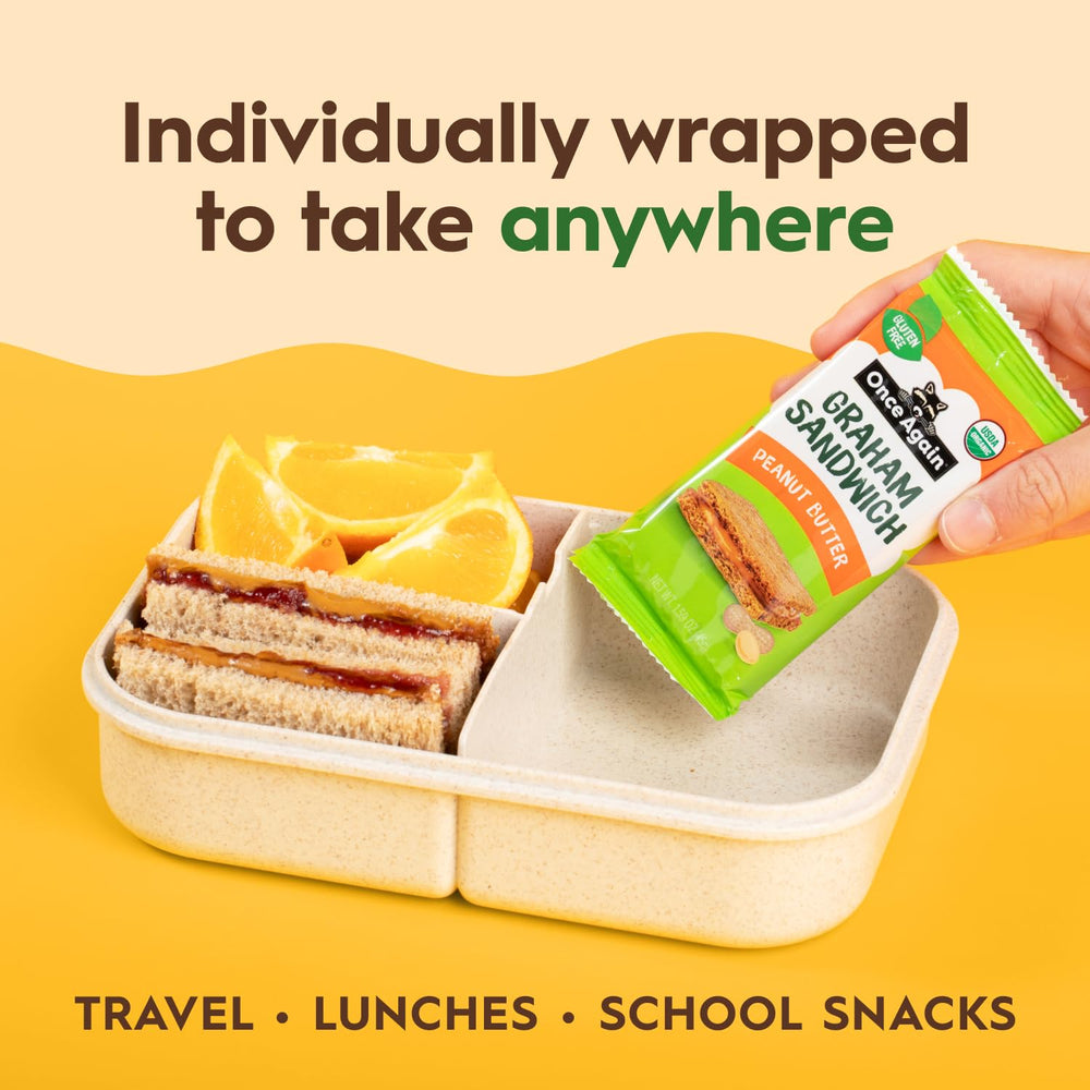 Open box displays kid-friendly snack ready for school or travel.
