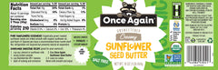 Once Again Sunflower Butter spread on toast highlighting smooth texture.