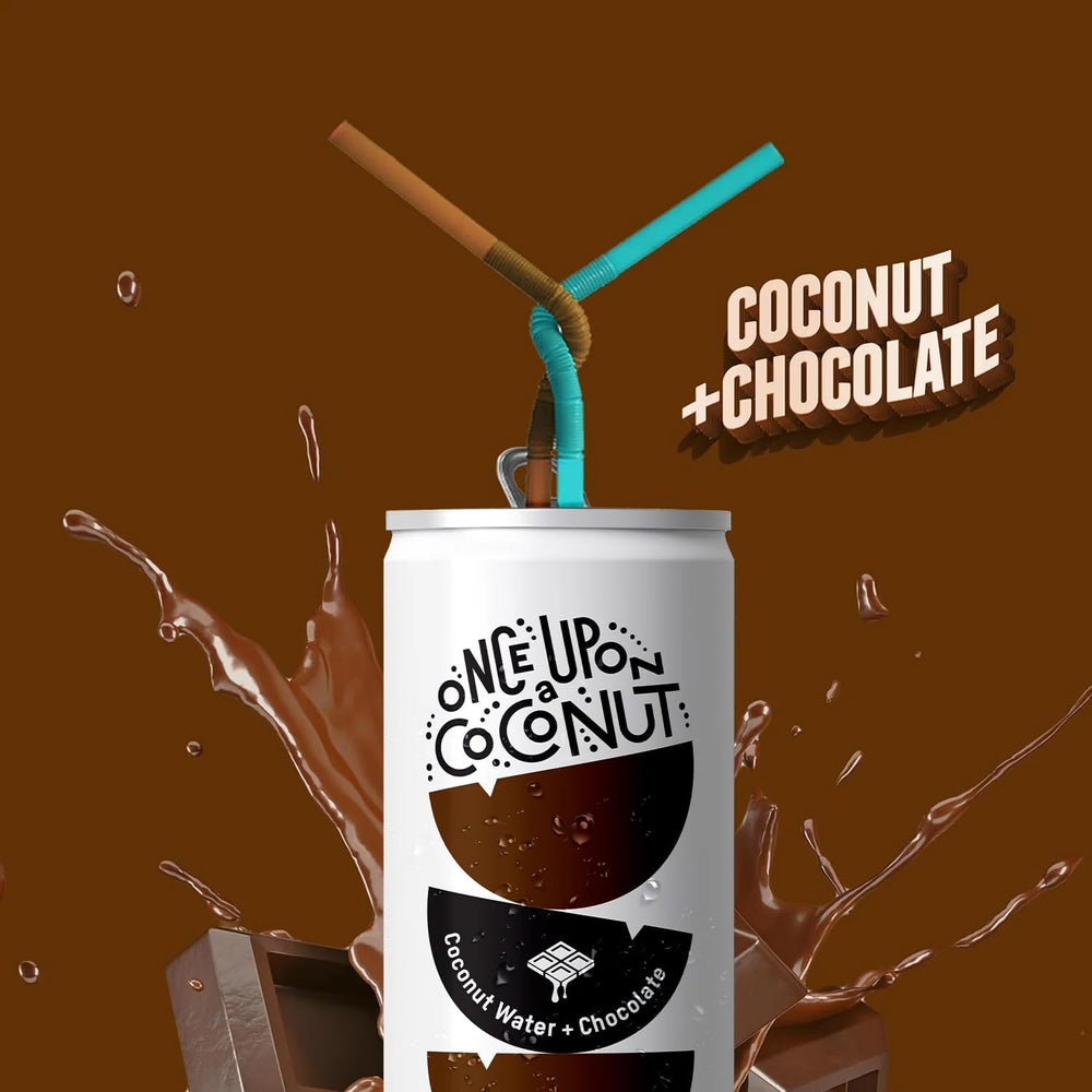 ONCE UPON A COCONUT electrolyte refresh splash ideal after light activity.