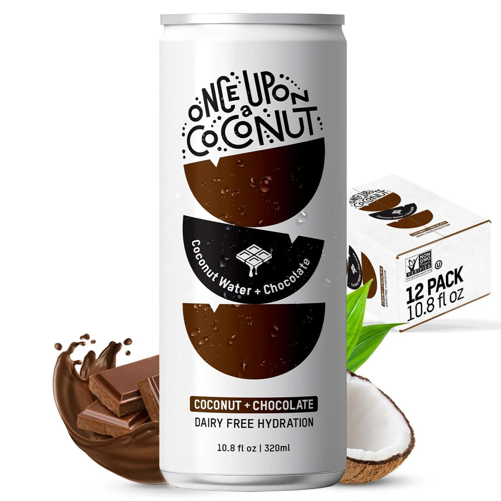 ONCE UPON A COCONUT premium coconut water bottle for natural hydration with electrolytes.
