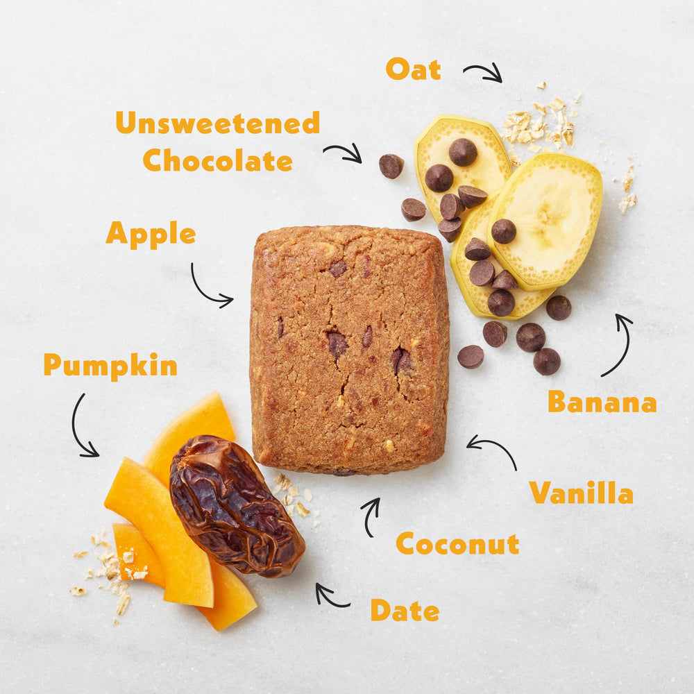 Once Upon a Farm lunchbox banana chocolate chip bar for school days