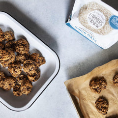 One Degree Gluten-Free Sprouted Quick Oats in baking setup, versatile ingredient.