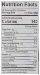 One Degree Organic Foods 24 oz oats packaging on a kitchen counter.