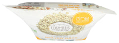 One Degree Organic Foods sprouted oats in a mixing bowl for breakfast prep.